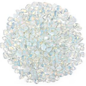 1.1lb Natural Crushed Opal Crystal Tumbled Chips-Opal Healing Crystals Chips Bulk, Crushed Crystal Gemstones for Crafts, Beautiful Package for Gift (Opal) in Kuwait
