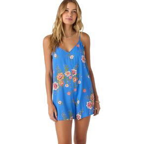 O’Neill Women’s Kylin Floral V-Neck Romper – Lightweight Spaghetti-Strap Beach & Resort Cover-Up in Kuwait