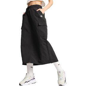 PUMA Womens Downtown Cargo Midi Skirt Casual Casual - Black in Saudi Arabia