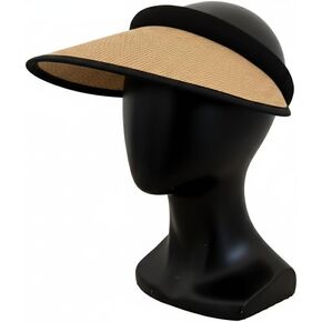 قناع بلوستون سترو للنساء، حماية من أشعة الشمس بعامل حماية من أشعة الشمس 50+، واقي شاطئ خفيف الوزن مفتوح الظهر مع عصابة رأس تبريد، قبعة سفر قابلة للحزم للأنشطة الخارجية والرياضة in Kuwait