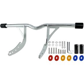 Softail Engine Guard Crash Bar for Harley 2018-up Street Bob Low Rider Sport Glide Heritage Fat Boy Fat Bob M8 نماذج قضيب الطريق السريع الأمامي (أسود لامع) in Kuwait