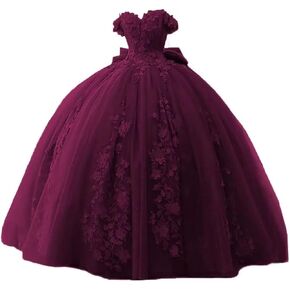 فساتين Vjjllst النسائية بدون أكتاف Quinceanera دانتيل مطرز بالخرز منتفخ للحفلات الراقصة حلوة 15 16 فساتين in Kuwait