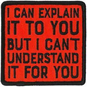 Hot Leathers PPL9825 Explain it to You 3"x 3" Patch - 3 Width x 3 Height Inches in Saudi Arabia