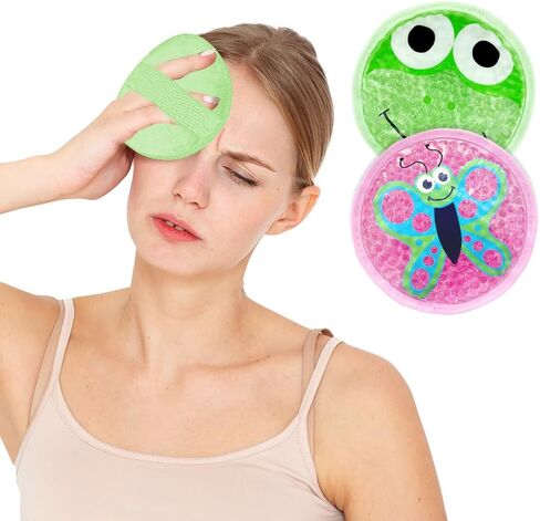 عبوات ثلج للأطفال للإصابات، قابلة لإعادة الاستخدام، عبوتان من الجل المضغوط البارد أو الدافئ مع حزام لحمى الرأس والرقبة، واستعادة أسنان الحكمة، والإسعافات الأولية 4.9 بوصة in Kuwait