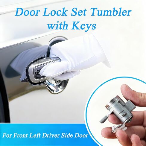 Ignition Lock Cylinder Kit Compatible with Chevrolet Colorado & Hummer H3 & GMC Canyon, Door Lock Barrel for Front Left and Right Side Replace#19121155, LC65360 in Kuwait