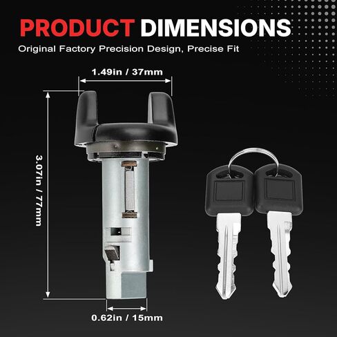 924-893 Ignition Lock Cylinder with Key Compatible with Cadillac Escalade 99-00, Chevy S10 Express 1500/2500/3500 C2500 Blazer 1998, Tahoe, GMC Yukon K2500/K3500 C2500/C3500/C3500HD Replace 26049532 in Saudi Arabia