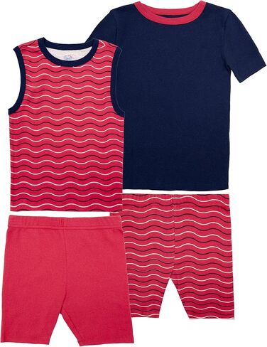 Fruit of the Loom Boys' Energize Snug Fit 4-piece Pajama Sleep Set in Saudi Arabia