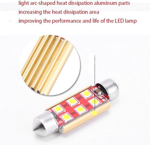 مصباح قبة لخريطة السيارة من Riloer، 578 لمبة LED لمبات فسطون 41 مم/1.6 بوصة، 211-2 212-2 مصابيح LED داخلية ساطعة لمبة قراءة السقف 3030 SMD LED Chip in Saudi Arabia