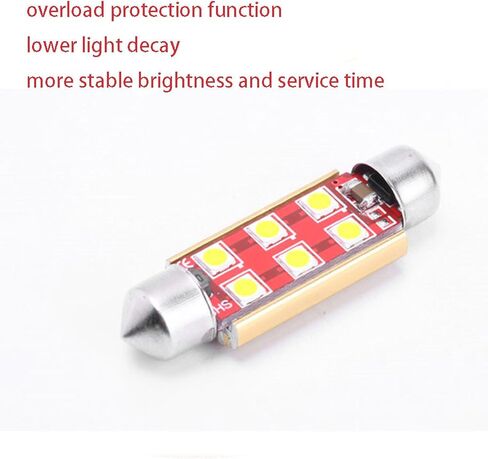 مصباح قبة لخريطة السيارة من Riloer، 578 لمبة LED لمبات فسطون 41 مم/1.6 بوصة، 211-2 212-2 مصابيح LED داخلية ساطعة لمبة قراءة السقف 3030 SMD LED Chip in Saudi Arabia