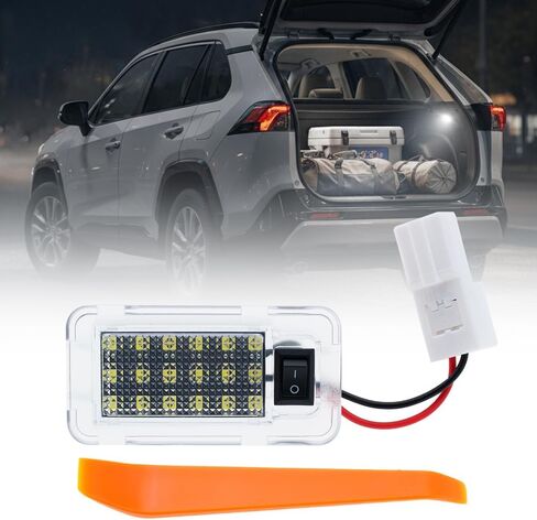 Led Trunk Cargo Area Light for 2006-2022 To'yota RAV4, 2021-2022 RAV4 Prime, 2011-2025 Sienna, 2007-2019 Le'xus RX350 18-SMD 6000K White Led Courtesy Luggage Compartment Light Assembly in Saudi Arabia