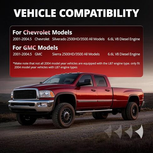 مدخل هواء بارد من EVIL ENERGY متوافق مع 2001-2004.5 Chevy Silverado/GMC Sierra 2500HD 3500 6.6L V8 LB7 Duramax، يتضمن درع الحرارة وفلتر مسبق، أسود in Saudi Arabia