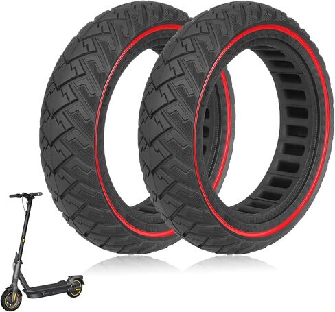 إطار صلب 60/65-6.9 مقاس 10 بوصة لملحقات الدراجات البخارية الكهربائية Segway Ninebot Max G2 G65 F3 F3 Pro، إطار مطاطي للطرق الوعرة، مقاوم للصدمات، بديل غير قابل للانزلاق لسكوتر كيك سكوتر in Kuwait