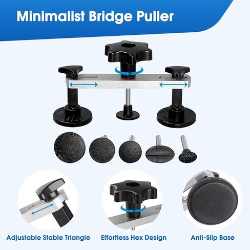 أداة سحب انبعاجات السيارة، مجموعة أدوات إزالة انبعاجات السيارة بدون جهد مع أعواد غراء لاصقة قوية ومسدس غراء ساخن 100 وات، إزالة الحواف وإسفين الهواء، إصلاح الانبعاجات بدون طلاء لضربات أبواب السيارات أو البرد أو غطاء المحرك in Kuwait