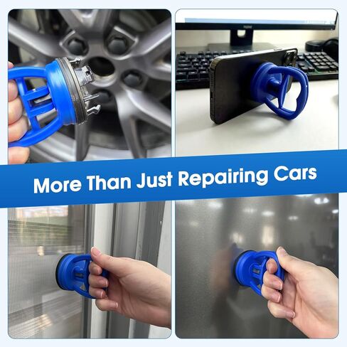 أداة سحب انبعاجات السيارة، مجموعة أدوات إزالة انبعاجات السيارة بدون جهد مع أعواد غراء لاصقة قوية ومسدس غراء ساخن 100 وات، إزالة الحواف وإسفين الهواء، إصلاح الانبعاجات بدون طلاء لضربات أبواب السيارات أو البرد أو غطاء المحرك in Kuwait
