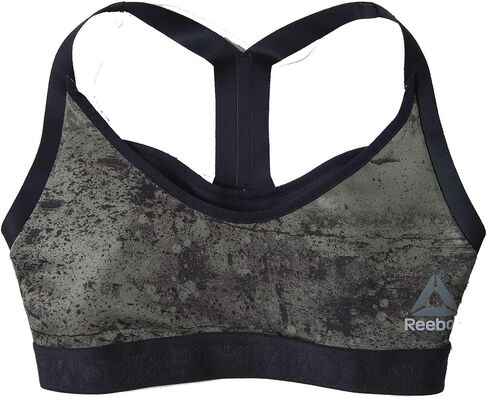 Reebok Women's Rnf 2-in-1 Bra (Cangre Black in Saudi Arabia