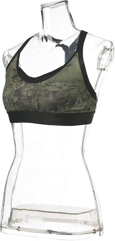 Reebok Women's Rnf 2-in-1 Bra (Cangre Black in Saudi Arabia