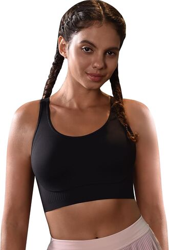 Cordaw Women's High Support Sports Bra, Adjustable Straps & Molded Cups, Racerback Workout Top in Saudi Arabia