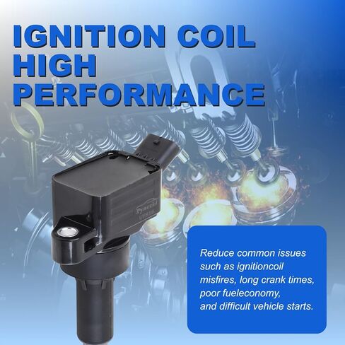 UF816 ملفات الإشعال عالية الأداء وشمعات الإشعال إيريديوم مجموعة مكونة من 4 قطع لشركة Hyundai Elantra/Kona/Sonata/Veloster & Kia Forte/Optima/Soul 2.0L 2016-2021 - يستبدل 27300-2E601 49137 GN10877 in Kuwait