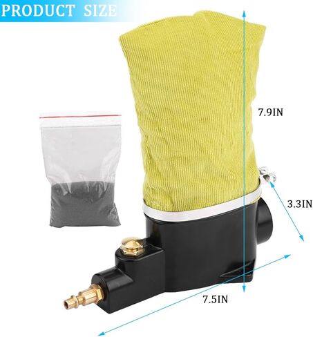 HZEL Car Pneumatic Spark Plug Cleaner, Vehicle Air Sand Blaster Plug Cleaning Tool with Abrasive Material & Fabric Clean Bag, Sparkplug Cleaner for Remove Carbon Buildup Motorcycles Autos in Saudi Arabia