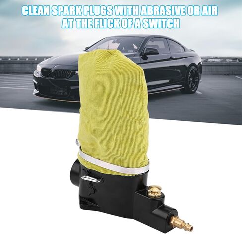 HZEL Car Pneumatic Spark Plug Cleaner, Vehicle Air Sand Blaster Plug Cleaning Tool with Abrasive Material & Fabric Clean Bag, Sparkplug Cleaner for Remove Carbon Buildup Motorcycles Autos in Saudi Arabia