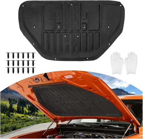 حصيرة قوية عازلة للصوت لـ 2024-2026 Toyota Tacoma & Toyota 4Runner PET غطاء المحرك اللباد العازل للحرارة درع امتصاص الصوت لملحقات تاكوما in Saudi Arabia