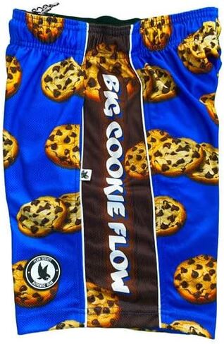 Flow Society Big Cookie Flow Boys شورت رياضي-لاكروس-جيم-ملابس رياضية-ملابس منقوشة-ملابس شبابية-معدات لاكروس in Kuwait