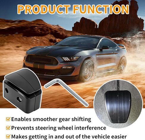 قابض موسع وسادة الدواسة مقاس 1.5 بوصة، متوافق مع موديلات Ford Mustang Shelby/Roush/Saleen (1994-2023)، مع مفتاح ربط سداسي in Saudi Arabia