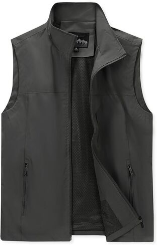 Men's Lightweight Vest Work Photo Cargo Sleeveless Jacket for Hiking Travel in Kuwait