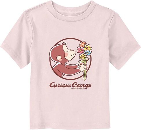 Fifth Sun Girls' Curious Flower George Toddlers' Basic Short Sleeve Tee Shirt in Saudi Arabia