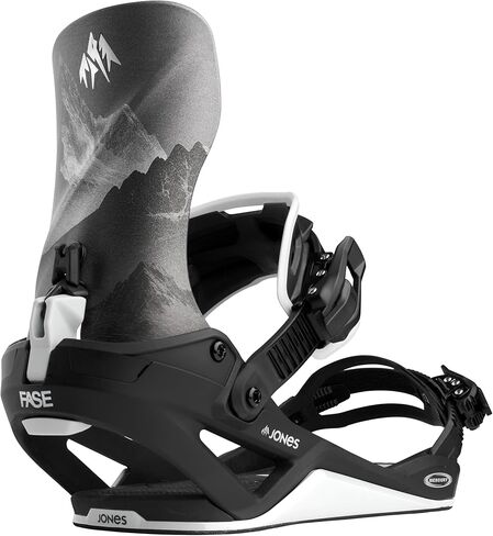 JONES Mercury Fase Snowboard Bindings – Eclipse Black – All-Mountain Freeride Performance with Responsive Control in Saudi Arabia