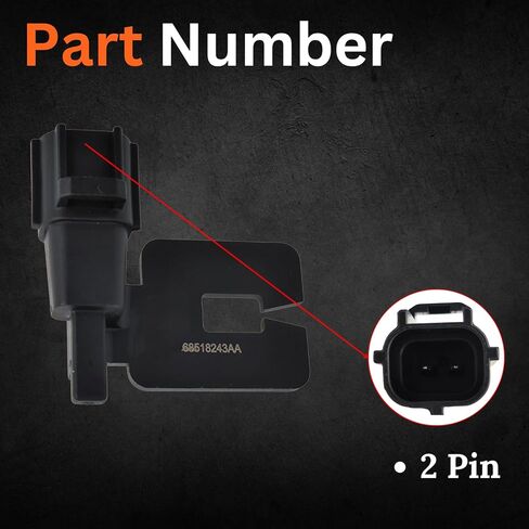Ambient Air Temperature Sensor with Connector Compatible with Chrysler 200 300 300M Aspen Concorde Pacifica PT Cruiser Sebring Town & Country Voyager Dodge Caravan Dakota in Saudi Arabia