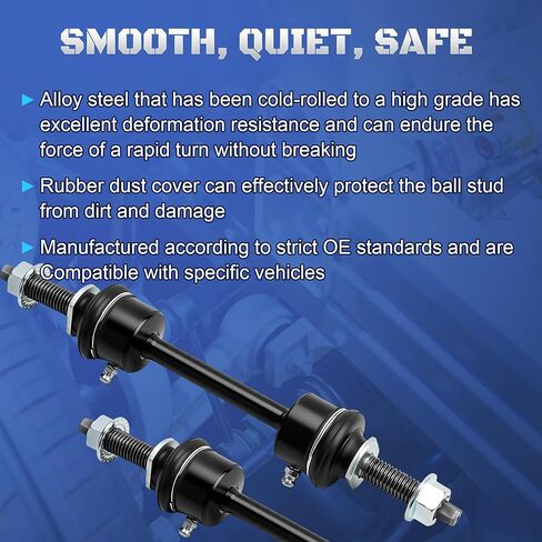 وصلات نهاية قضيب التثبيت الأمامي K750362 متوافقة مع Ford F150 4WD F250 F350 F450 F550 Super Duty 2009 2010 2011 2012 2013 2014 2015 2016 2017 2018 2019 2020، مجموعة من 2 in Kuwait