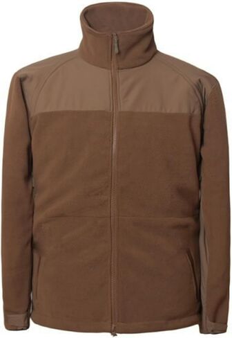 سترة رجالية من الصوف بسحاب كامل، سترات دافئة خفيفة الوزن وأكمام طويلة للارتداء الخارجي في الخريف والشتاء in Kuwait