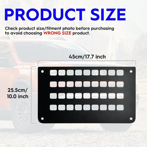 Metal MOLLE Panel for 2026 Honda Passport, Functional Trunk Organizer Storage Panel with Mounting Hardware, Black Partition Board, 2026 Honda Passport Accessories (2 PCS) in Kuwait