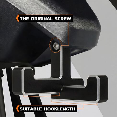 Outus 4 Pcs Aluminum Trunk Grocery Bag Hooks T & J Shaped Trunk Grocery Organizer Compatible with Bronco Accessories 2025 2024 2023 2022 2021 4-door Black Interior Organizer in Saudi Arabia