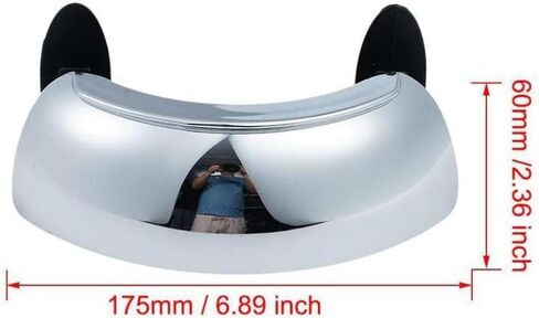 180 Degree No Blind Spot Mirror Motorcycle Windshield Wide Angle Rearview Mirror Clear Parabolic HD Convex Mirror Motorbike Part Tools Compatible With in Kuwait