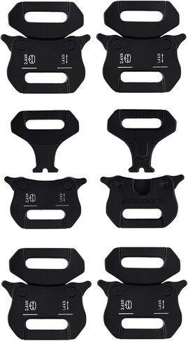 Paracord Bracelet Clips, Quick Release Belt Buckle Metal Shackle Lock, Set of 6 (5/8inch) in Saudi Arabia