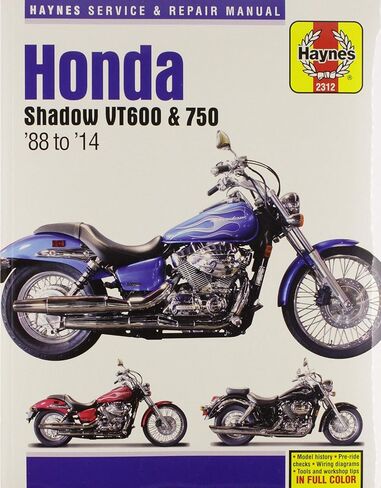 هوندا شادو VT600 وVT750، 600cc و750cc من 1988 حتى 2000 (دليل ورشة عمل المالكين) in Kuwait