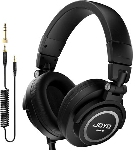 JOYO Studio Headphones Monitor Headphone for Recording Over Ear Noise Canceling for Guitar Cellphone Mixer Amplifier Podcast DJ and Keyboard Piano (JMH-02) in Saudi Arabia