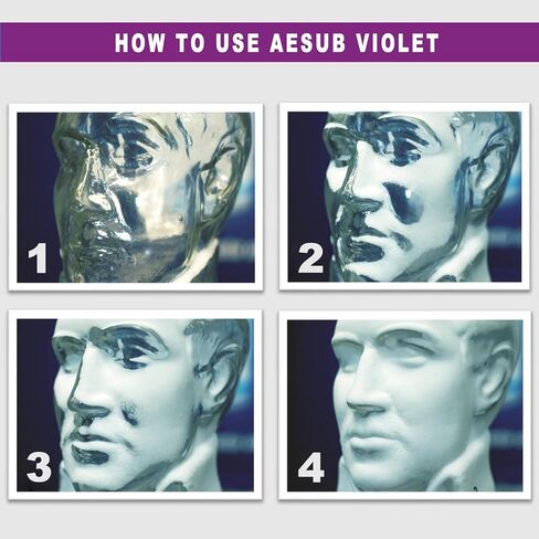 3D Scanning Spray for 3D Scanner - No Cleaning Needed, Ideal for Transparent Reflective Textured Surfaces, Longer-Lasting than Blue Spray, Improves Scan Accuracy Efficiency, 400ml(13.53 fl oz), Violet in Kuwait