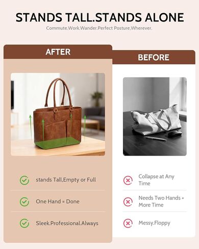 حقيبة كمبيوتر محمول للنساء مقاس 17.3 بوصة، حقائب عمل جلدية، حقيبة حمل ذات سعة كبيرة مع حامل أكواب كبير للنساء، حقائب كمبيوتر عتيقة لأجهزة الكمبيوتر المحمولة، حقيبة ممرضة المعلم، حقيبة مكتب مقاومة للماء in Kuwait