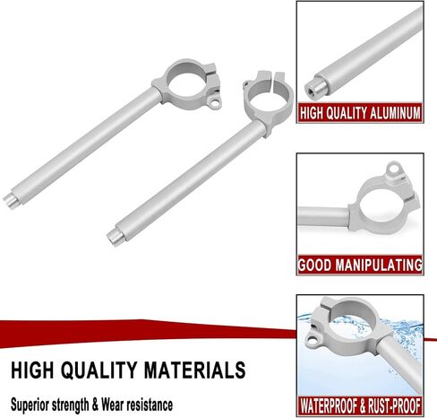 Aluminum Fork Clip-ons Handle Bars Motorcycle Handlebars Clip On Replacement for Kawasaki ZX10R ZX-10R 2011-2015 in Saudi Arabia