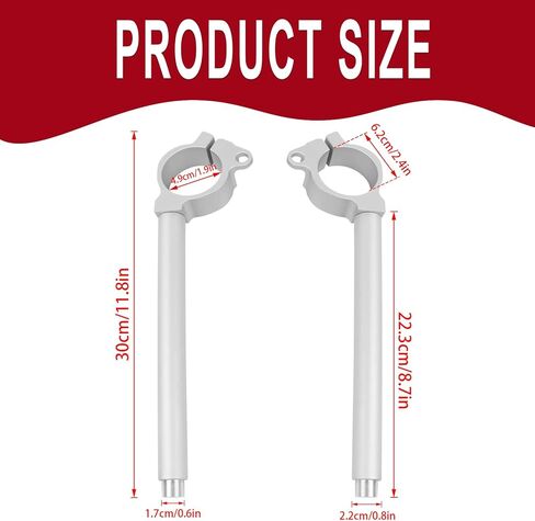 Aluminum Fork Clip-ons Handle Bars Motorcycle Handlebars Clip On Replacement for Kawasaki ZX10R ZX-10R 2011-2015 in Saudi Arabia