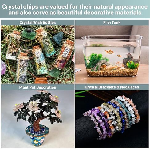 1.1lb Natural Crushed Opal Crystal Tumbled Chips-Opal Healing Crystals Chips Bulk, Crushed Crystal Gemstones for Crafts, Beautiful Package for Gift (Opal) in Kuwait