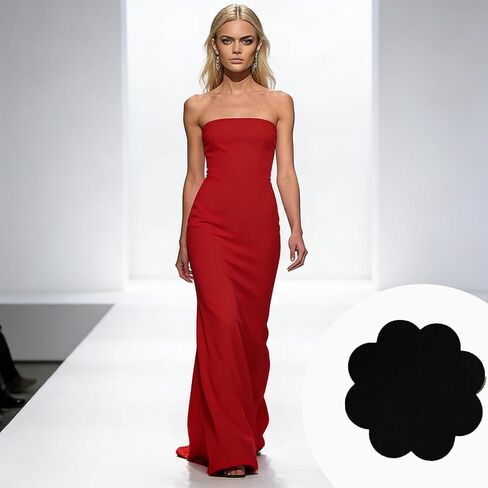 50 قطعة من فطائر اللحم السوداء، أغطية حلمات للنساء للاستعمال مرة واحدة، ملصقات أغطية صدر غير مرئية من القماش غير المنسوج ذاتية اللصق in Kuwait