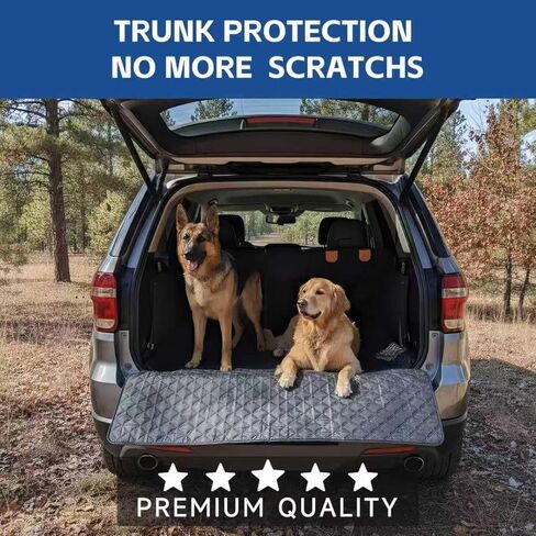 بطانة شحن مقسمة لسيارات الدفع الرباعي - للكلاب والحيوانات الأليفة، شديدة التحمل، بساط صندوق السيارة وغطاء الحمولة مقاوم للماء بنسبة 100% - يناسب المقعد المقسم بنسبة 60/40 ومسند الذراع - يمكن غسله في الغسالة، وغير قابل للانزلاق، ومتين in Kuwait