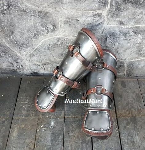 Witcher Bracers, LARP Armor, Halloween Fantasy Cosplay, Steel & Leather Medieval Arm Guard Armor in Saudi Arabia