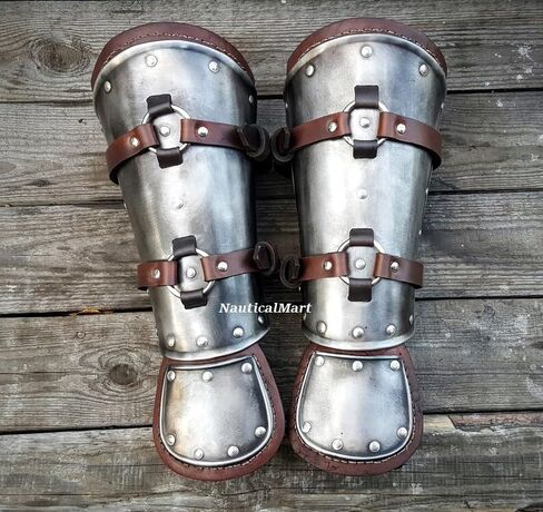 Witcher Bracers, LARP Armor, Halloween Fantasy Cosplay, Steel & Leather Medieval Arm Guard Armor in Saudi Arabia
