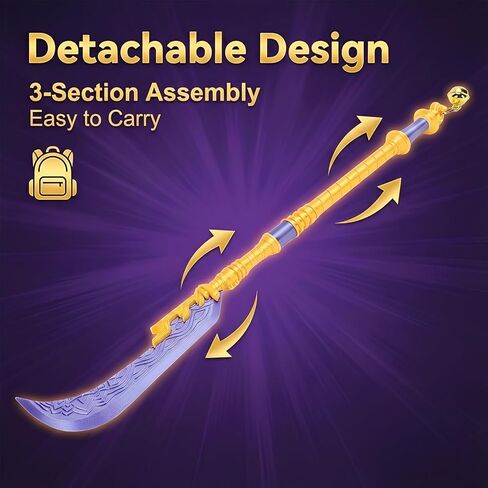 Vikye Cosplay Kpop Sword، 25in Anime Sword Replica Fantasy زي مع جرس وحبل لاتفاقيات الرسوم المتحركة والتقاط الصور in Kuwait