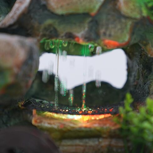 نافورة مياه داخلية، نوافير داخلية وشلالات مع مصباح LED متغير الألوان، نافورة مكتب داخلية من الراتنج، زخرفة الطاولة لغرف المعيشة والمكاتب وغرف الدراسة وغرف الطعام in Kuwait